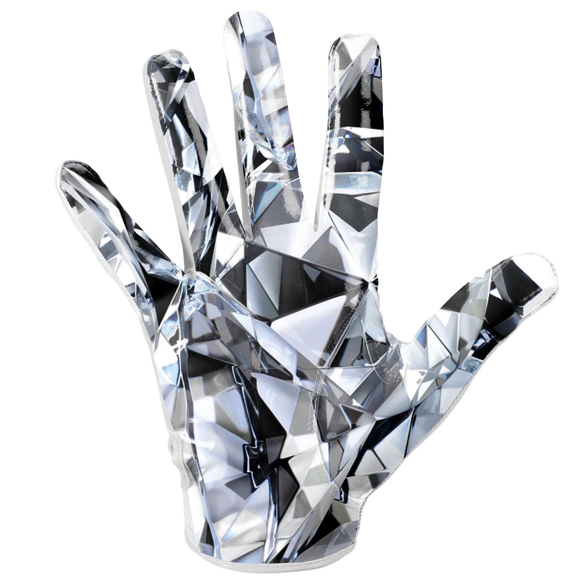 | Game Day Elite Football Receiver Gloves with Silicone Grip | Youth | Small/Medium | White Diamond