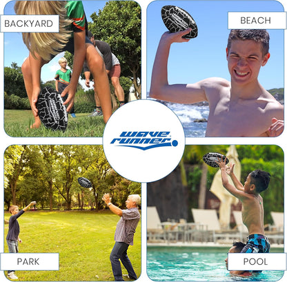 Grip It Waterproof Junior Size Football, 9.25 Size, Durable & Double Laced, Perfect for Beach Accessories, Kids Games, Pool Toys, Outdoor Games, All-Weather Indoor & Outdoor Play