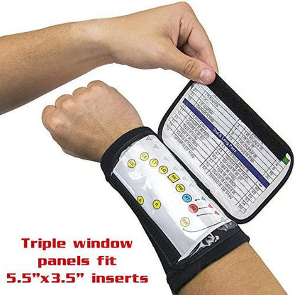 Quarterback Playbook Insert Wristband, 6.5" Large