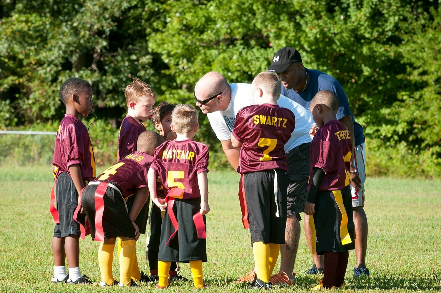 Flag Football Set for 12 Players - Includes Durable Flag Belts and Flags, Cones, Bean Bag, Carrying Backpack, and Football - Huge 55 Piece Complete Set