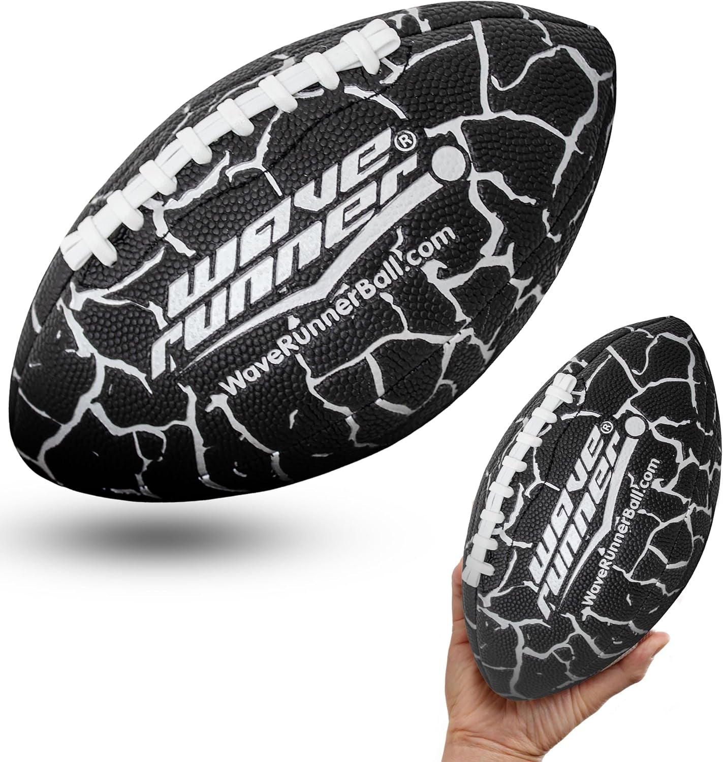 Grip It Waterproof Junior Size Football, 9.25 Size, Durable & Double Laced, Perfect for Beach Accessories, Kids Games, Pool Toys, Outdoor Games, All-Weather Indoor & Outdoor Play