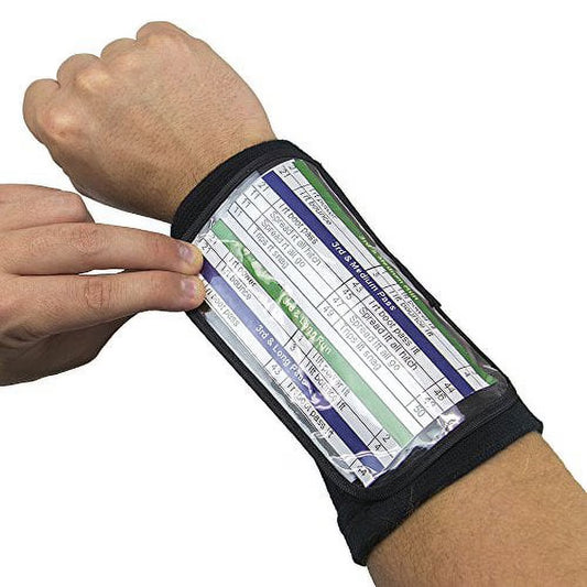 Quarterback Playbook Insert Wristband, 6.5" Large