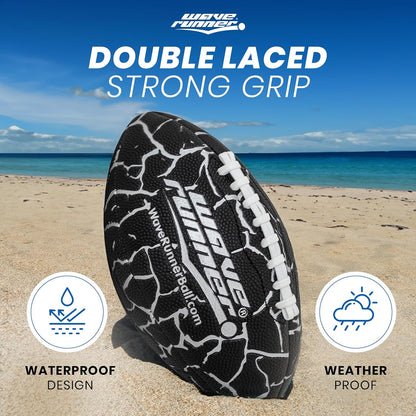 Grip It Waterproof Junior Size Football, 9.25 Size, Durable & Double Laced, Perfect for Beach Accessories, Kids Games, Pool Toys, Outdoor Games, All-Weather Indoor & Outdoor Play